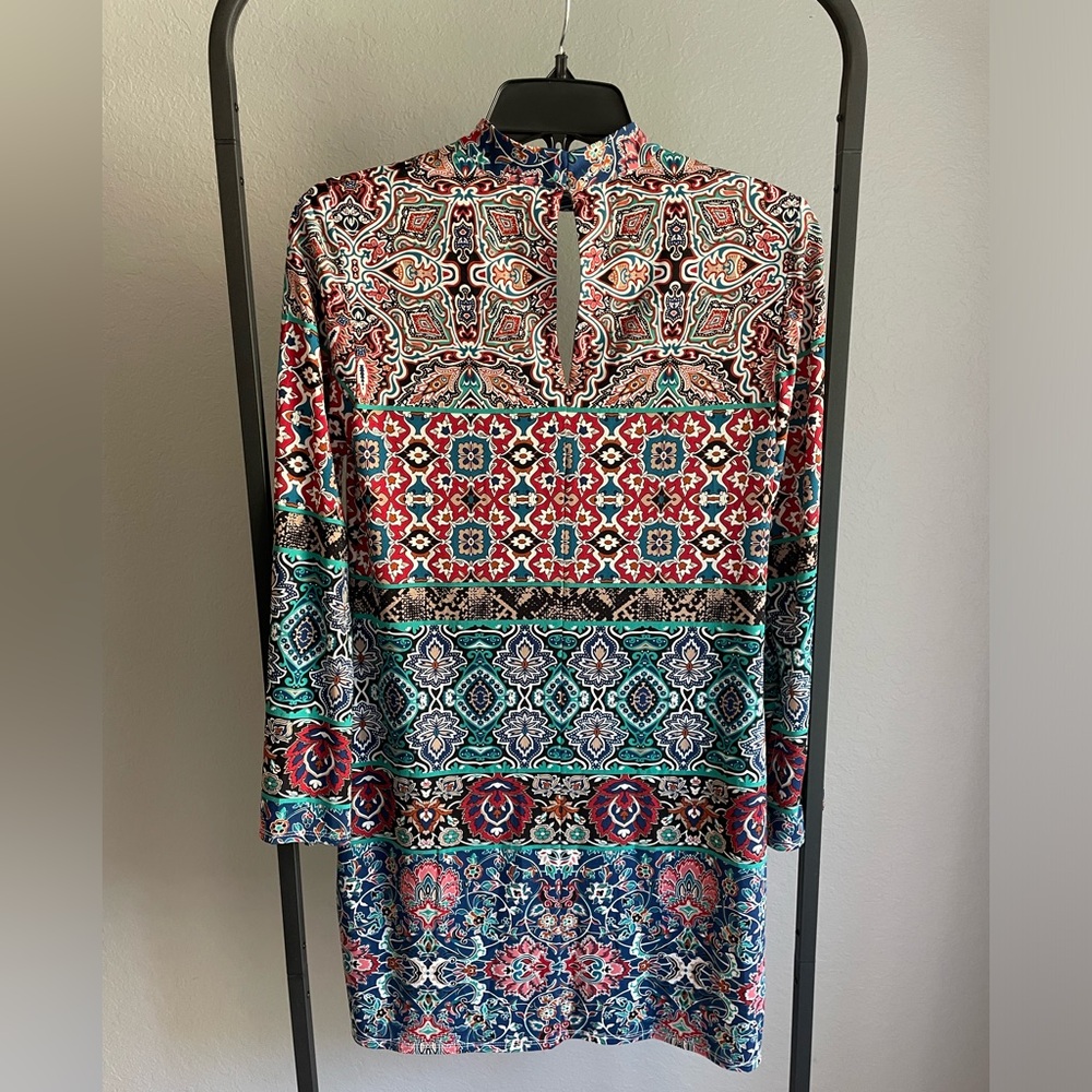 Colorful Long Sleeve Dress
